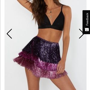 Party Crasher Multicolored Fringe Shorts